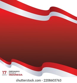 post social media indonesian flags in celebration of indonesia's independence day