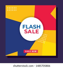 Post social media template. Modern promotion square web banner for social media. modern banner designs.