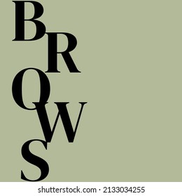 post for social networks on the topic of eyebrows. Minimalism. vector illustration