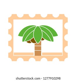 Post Stamp Icon - Post Stamp Isolated, Postage Illustration- Vector Stamp