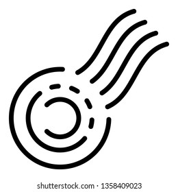 Post stamp icon. Outline post stamp vector icon for web design isolated on white background