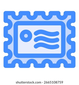 Post Stamp icon symbol. Vector illustration.