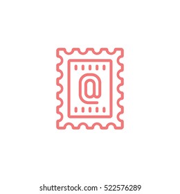 Post stamp for mail envelope