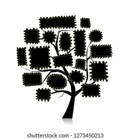 Post stamp tree for your design