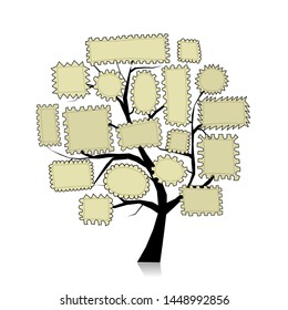 Post stamp tree for your design