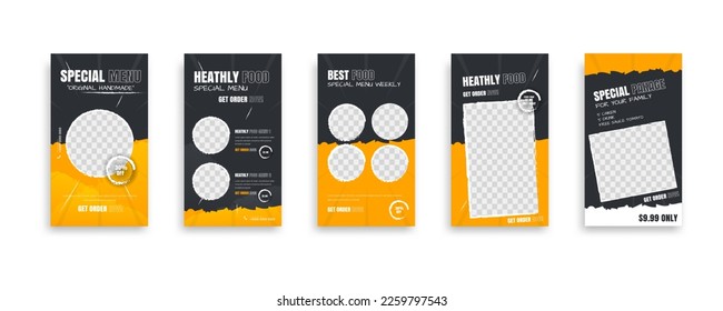 post and story fitness training social media template. social banner for promotion your product