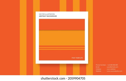 Post template with abstract background modern concept