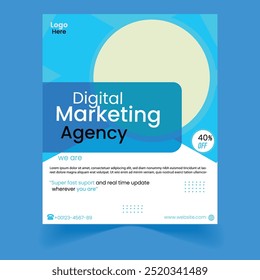 post template banner and social media digital marketing
