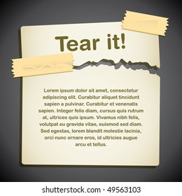 post it template design