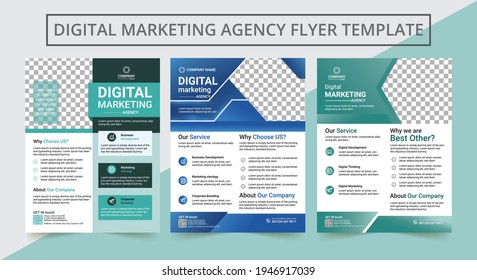 Post Template Digital Business Marketing Social Media flyer and Banner. Banner promotion. Corporate advertising.