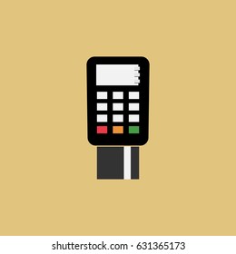 post terminal flat icon