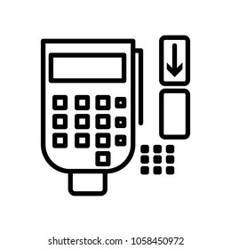 post terminal icon vector