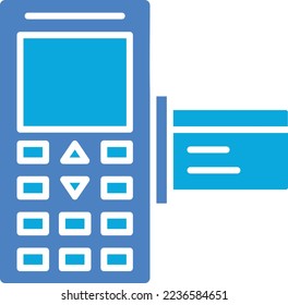 Post Terminal Vektorsymbol. Kann für Druck-, Mobil- und Web-Anwendungen verwendet werden.