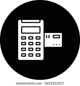 Icono de Vector posterior a la terminal. Se puede utilizar para aplicaciones de impresión, móviles y de Web.