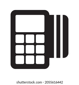 Post terminal  vector icon, isolated on white background