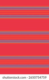 Tela de Vector de la textura del poste, fondo inconsútil del patrón de Halloween. Líneas de saludo Vertical raya textil en rojo y paleta de colores cian.