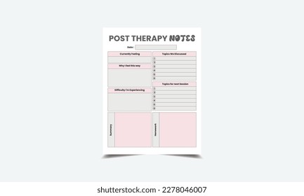 Post Therapy Notes kdp interior