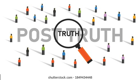 post truth hoax for public in political people looking for real news