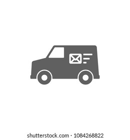 Post van icon vector. Symbol for your web site design, logo, app, UI. Vector illustration, EPS