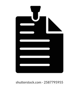 Post It Vector Glyph Icon Vector Design