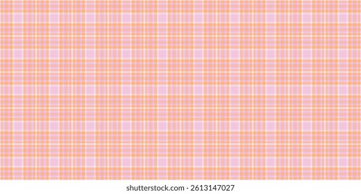 Post vector seamless tartan, fancy texture textile pattern. Harmony fabric check background plaid in light and orange colors palette.
