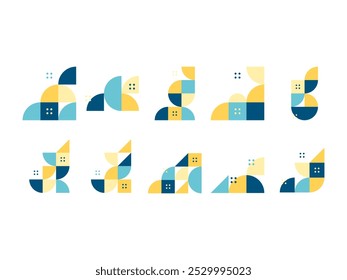 Postage Bauhaus Design Element Set 