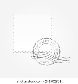 Postage Blank Vector Illustration