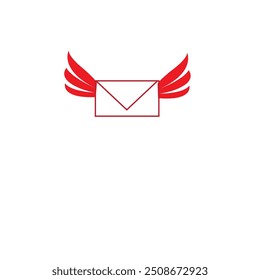 postage or email minimalist or flat logo