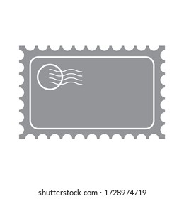 Postage frame icon a design isolated on white background 