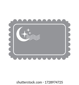 Postage frame icon a design isolated on white background 