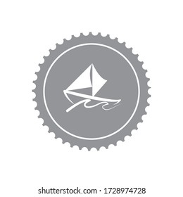 Postage frame icon a design isolated on white background 