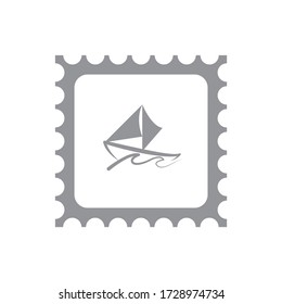 Postage frame icon a design isolated on white background 