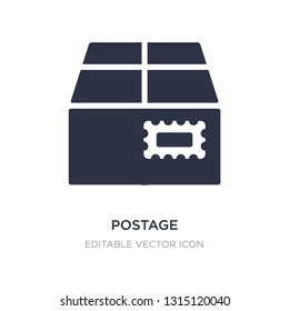 postage icon on white background. Simple element illustration from Tools and utensils concept. postage icon symbol design.