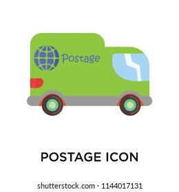 Postage icon vector isolated on white background for your web and mobile app design, Postage logo concept