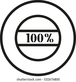 Postage stamp with 100 perfcent