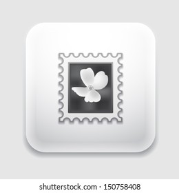 Postage stamp icon.