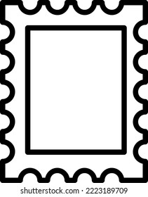 Postage stamp icon design trendy on white background..eps