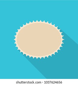 Postage stamp icon. Flat illustration of postage stamp vector icon for web