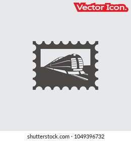 postage stamp icon isolated sign symbol and flat style for app, web and digital design. Vector illustration.
