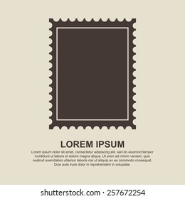 Postage Stamp Icon - Vector