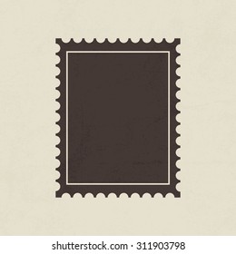 Postage stamp icon - Vector