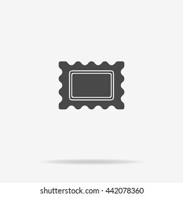 Postage stamp icon. Vector concept illustration for design.