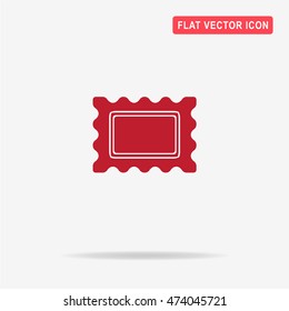 Postage stamp icon. Vector concept illustration for design.