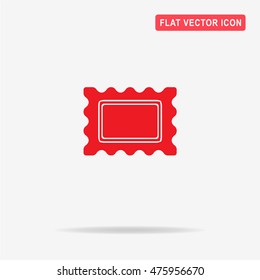 Postage stamp icon. Vector concept illustration for design.