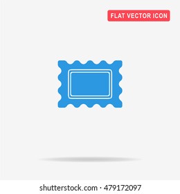 Postage stamp icon. Vector concept illustration for design.