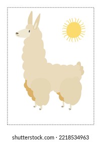 postage stamp with a lama