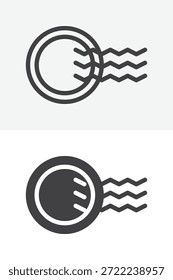 Postage stamp mark icon set in different style. Line, outline and solid icon with editable stroke. Vector sign and symbol for postal icon.