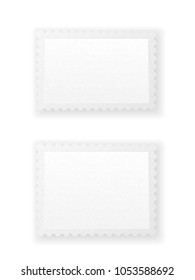 Postage stamp on a white background. Vector illustration.