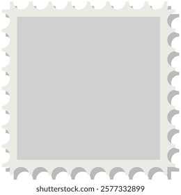 Postage stamp. Retro postmark isolated on transparent background