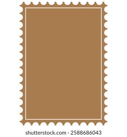 Postage stamp set. Post stamp frames and borders. Postage perforated templates collection. Paper postmarks set. Post stamps isolated on background. Empty stamps. Postal shapes border. Blank frames 